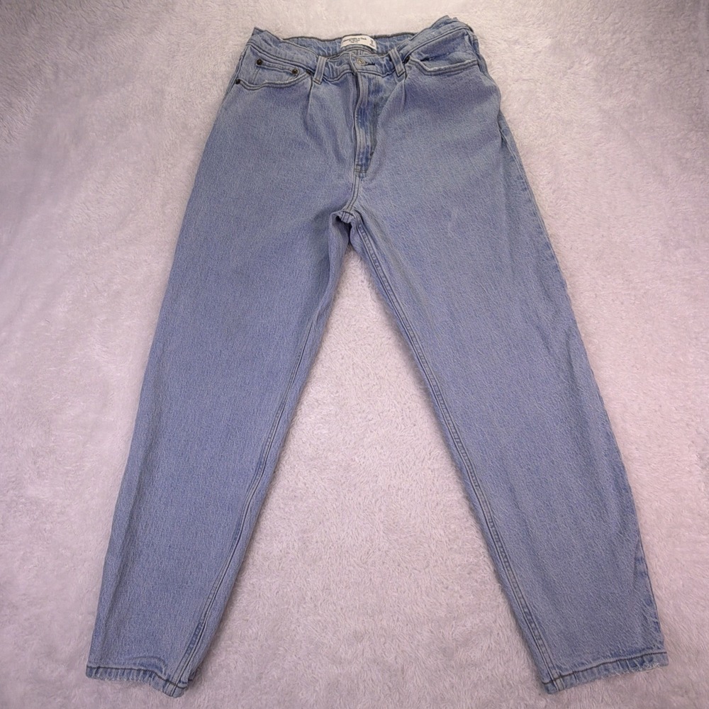 Abercrombie & Fitch The 80s Mom High Rise Jeans Women's 28/8R Light Wash (28x27)
